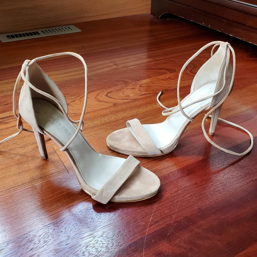 Kenneth Cole Beige Strappy Heels